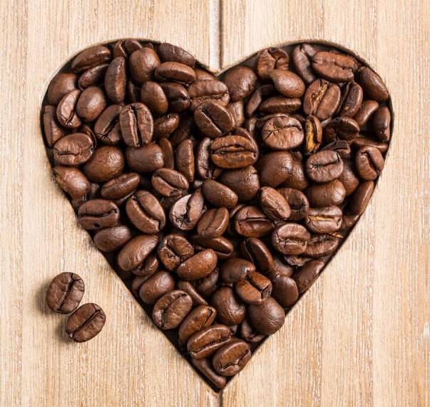 Corazón en granos